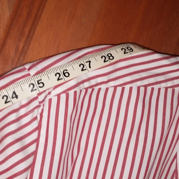 Brooks Brothers men's size L cotton button up shirt w front pocket logo - Picture 5 of 9